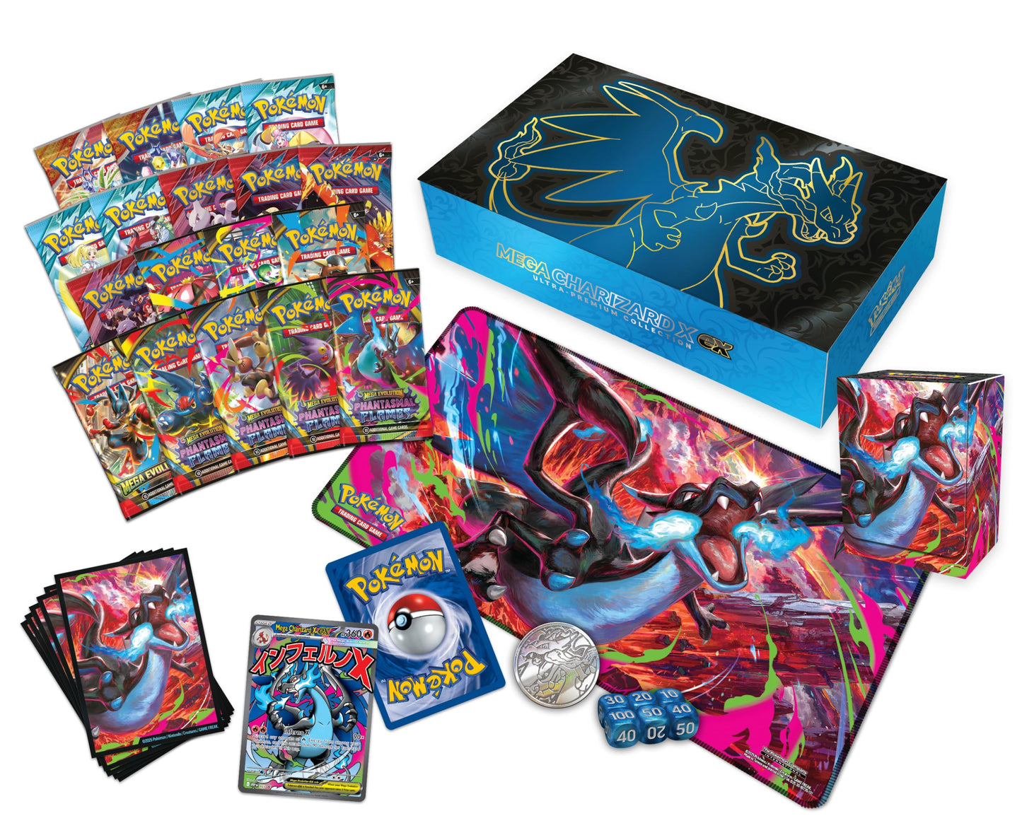 Mega Charizard X Ex Ultra Premium Collection Case